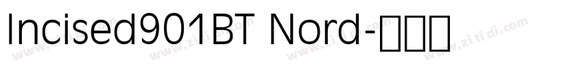 Incised901BT Nord字体转换